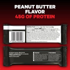 MUSASHI bar unwrapped showing peanut butter center and milk chocolate coating