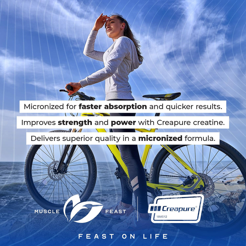 Muscle Feast Creapure endurance gym scene suggesting bursts of power.
