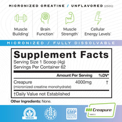 Muscle Feast Creapure German quality seal reinforces purity and safety.