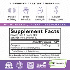 Muscle Feast Creapure powder dissolving image shows full solubility in liquids.