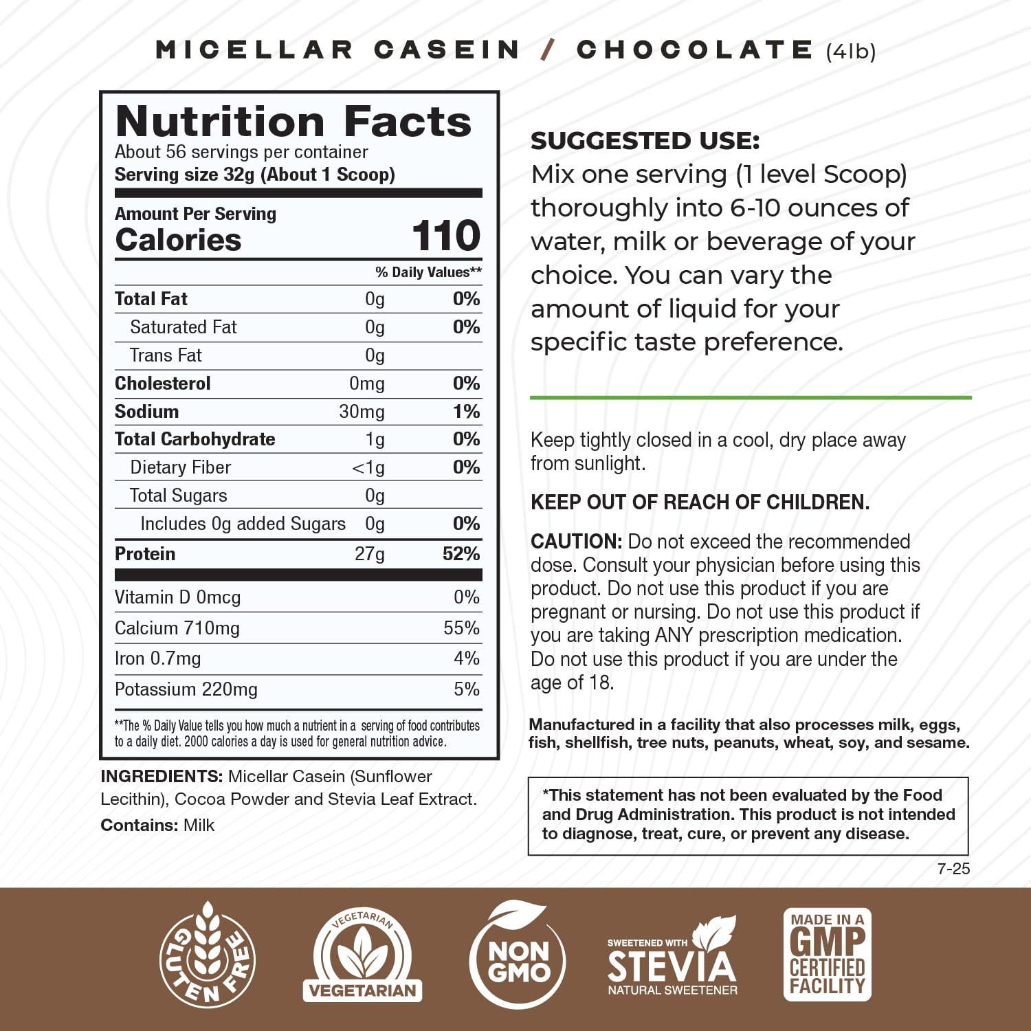 Muscle Feast micellar casein chocolate bottle pours shows smooth blending potential