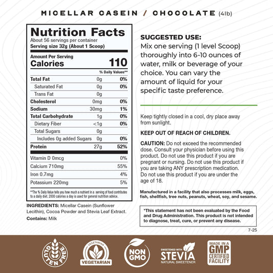 Muscle Feast micellar casein chocolate bottle pours shows smooth blending potential
