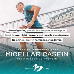 Muscle Feast micellar casein chocolate smooth shake after mixing with no artificial flavors