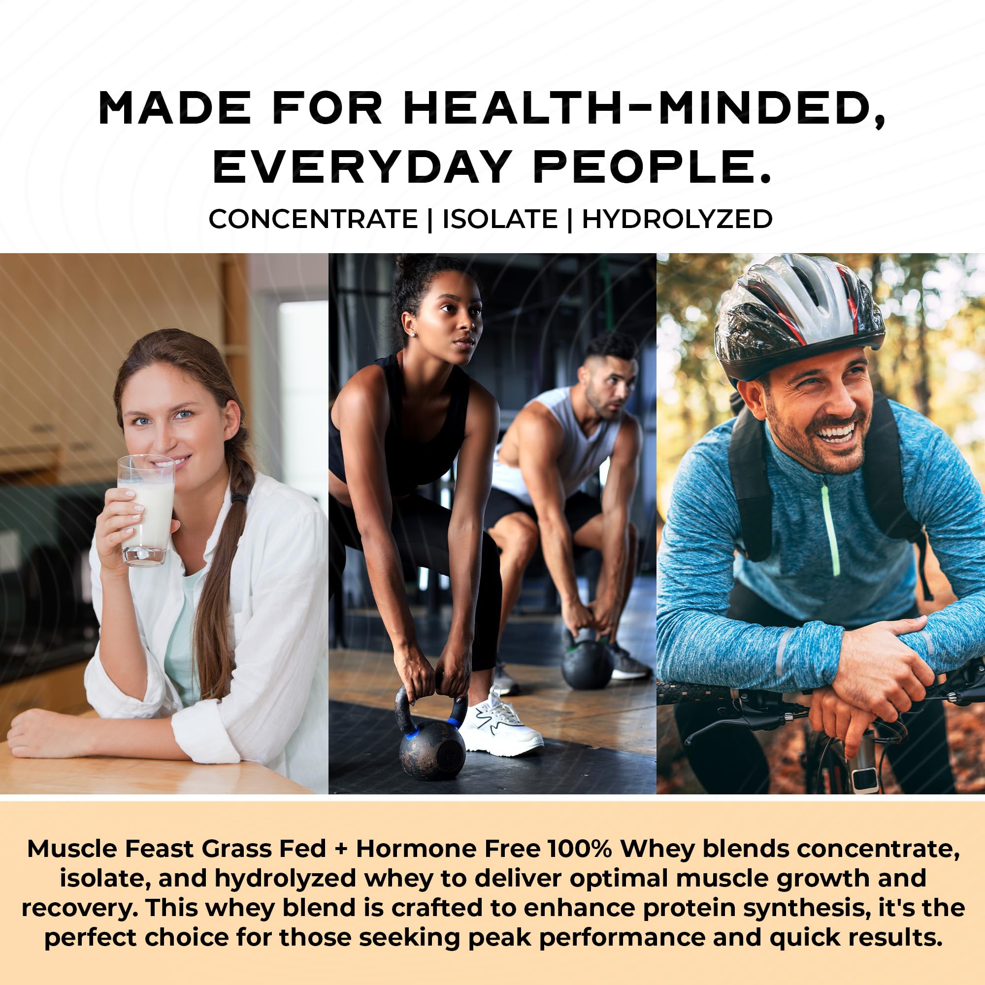 Muscle Feast label highlights no artificial flavors