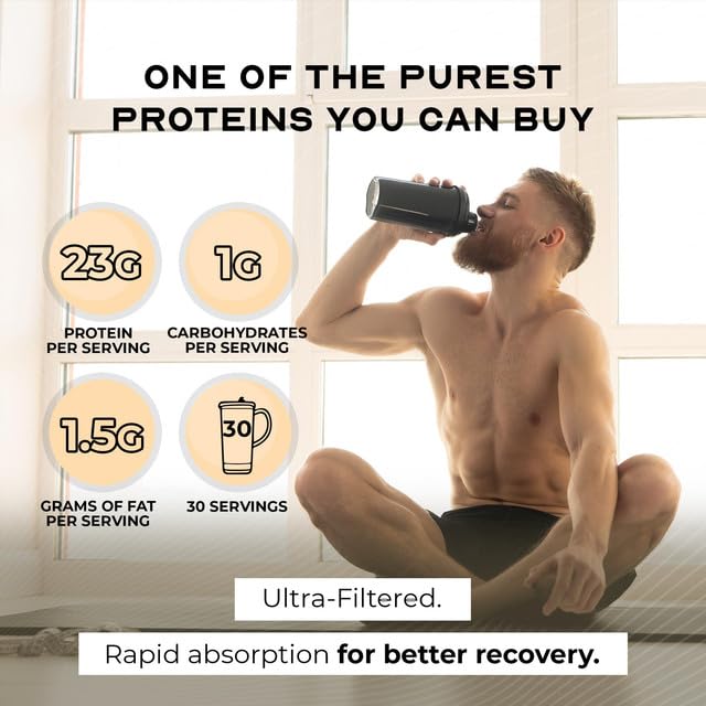 Muscle Feast whey powder in glass for smooth shakes