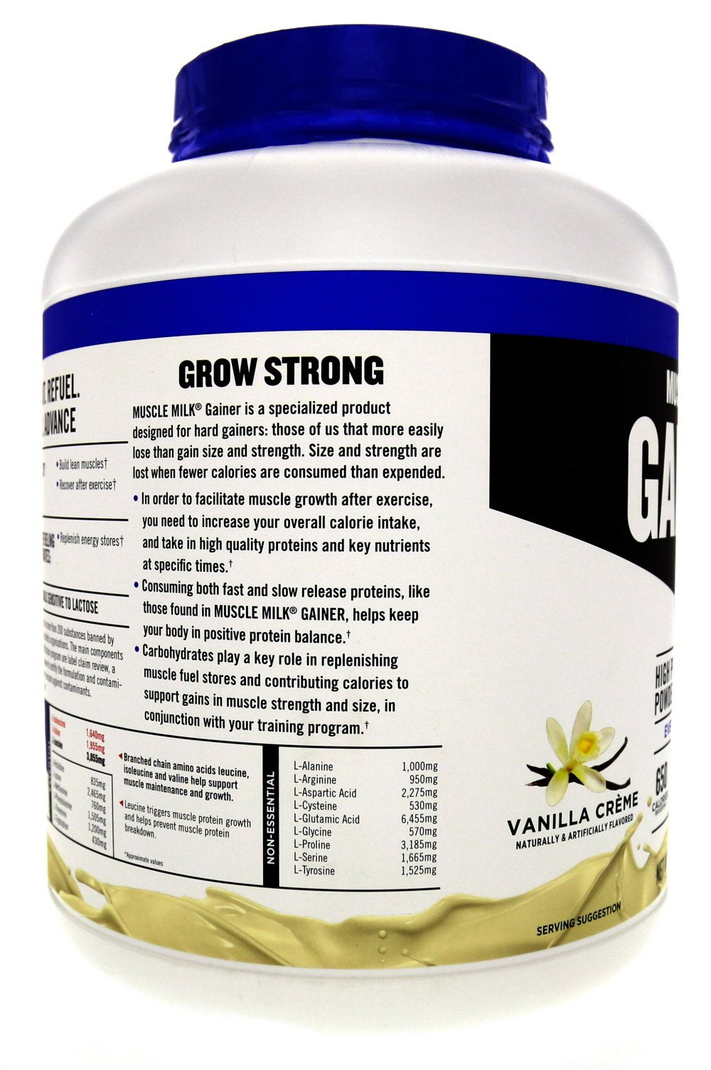 Muscle Milk Gainer mixed in water for a creamy shake
