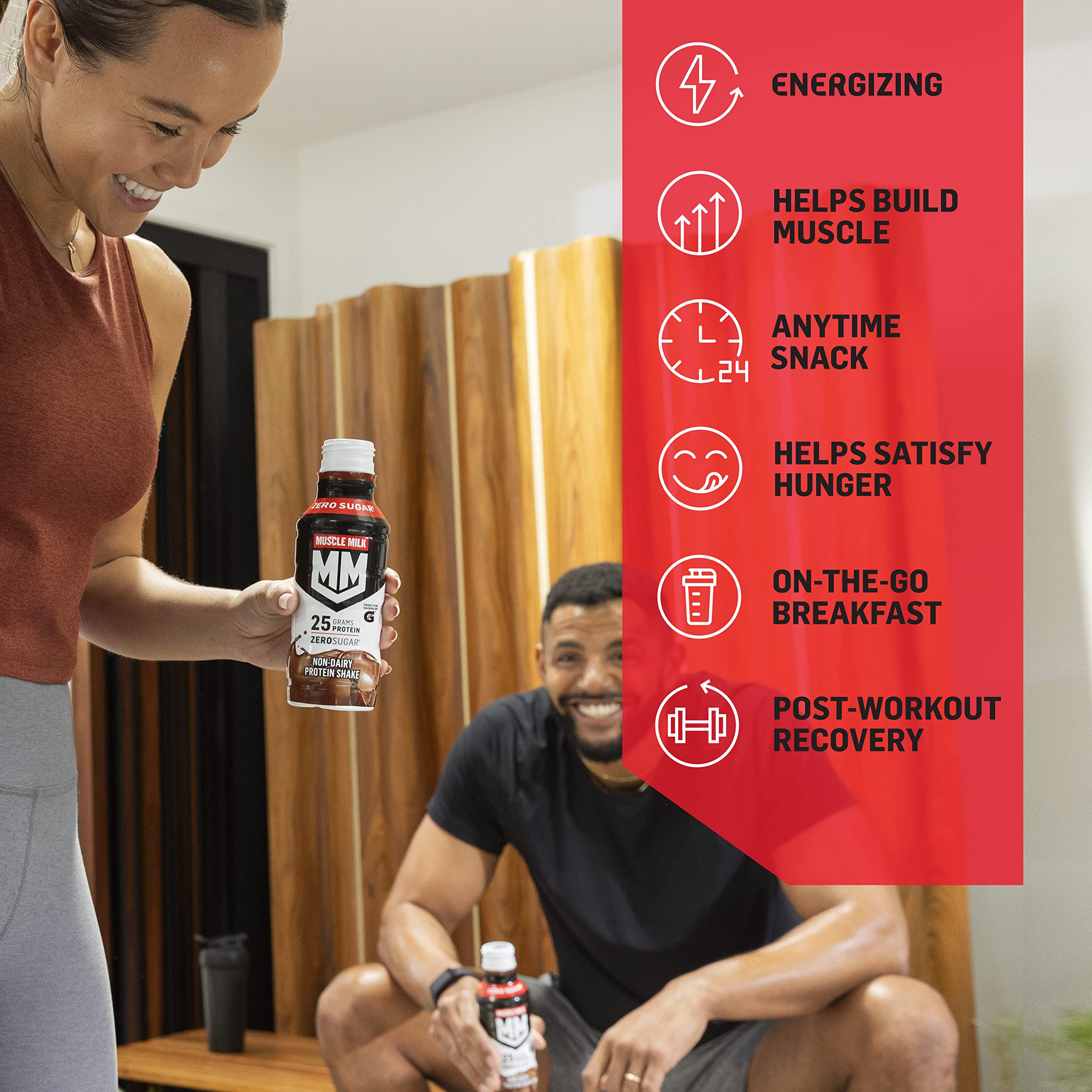 Muscle Milk Genuine Protein Shake Chocolate on-the-go drink for busy mornings