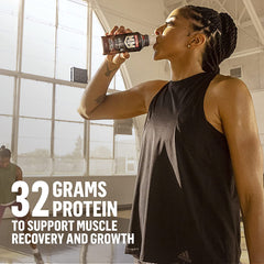 Muscle Milk Pro Intense Vanilla oatmeal topping for a balanced breakfast.