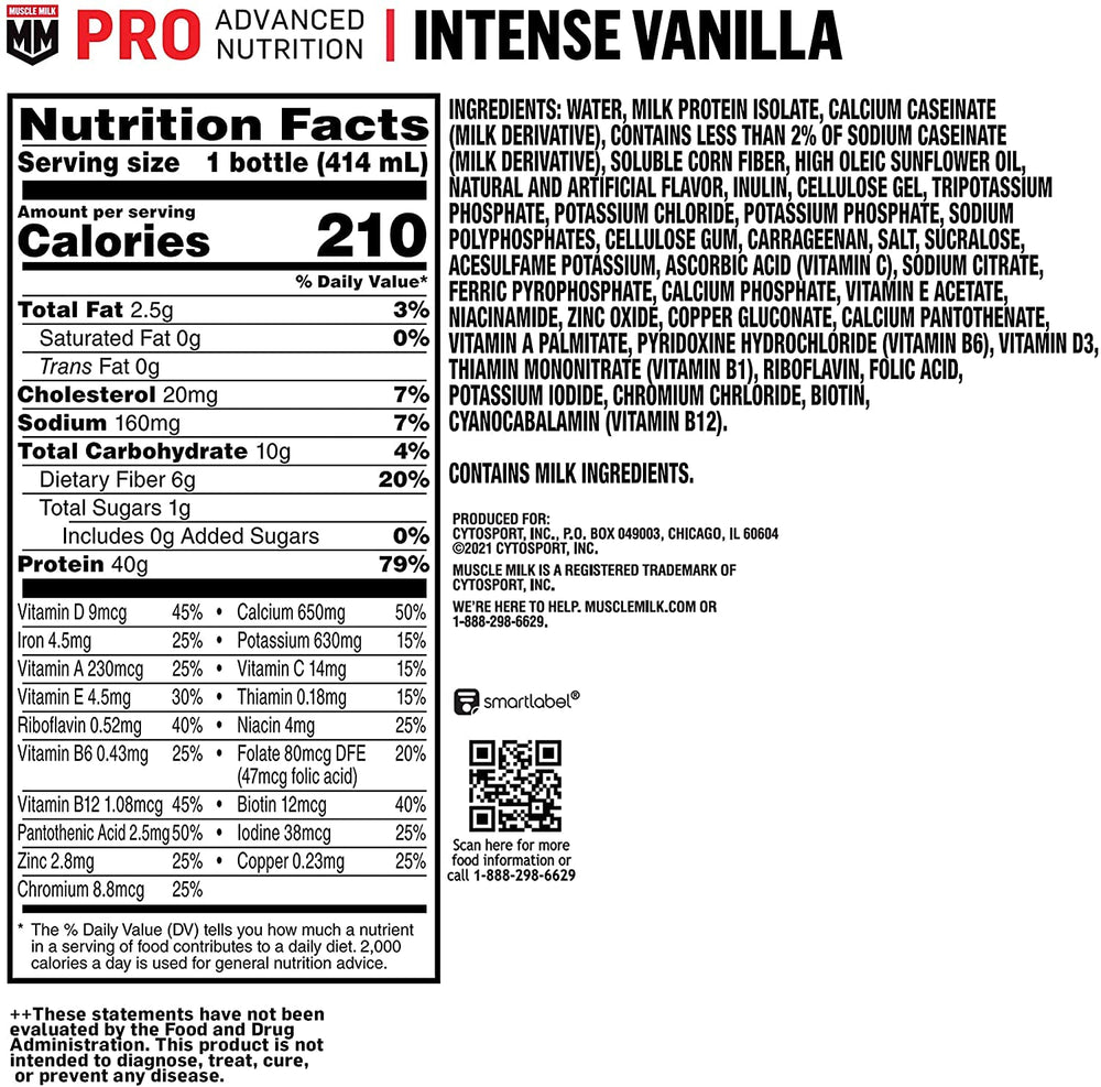 Muscle Milk Pro twelve-pack packaging for convenient fueling