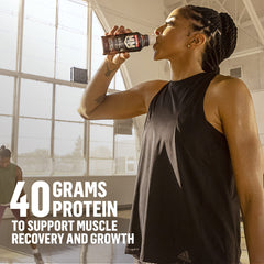 Muscle Milk Pro ingredients panel highlighting 40g protein per serving