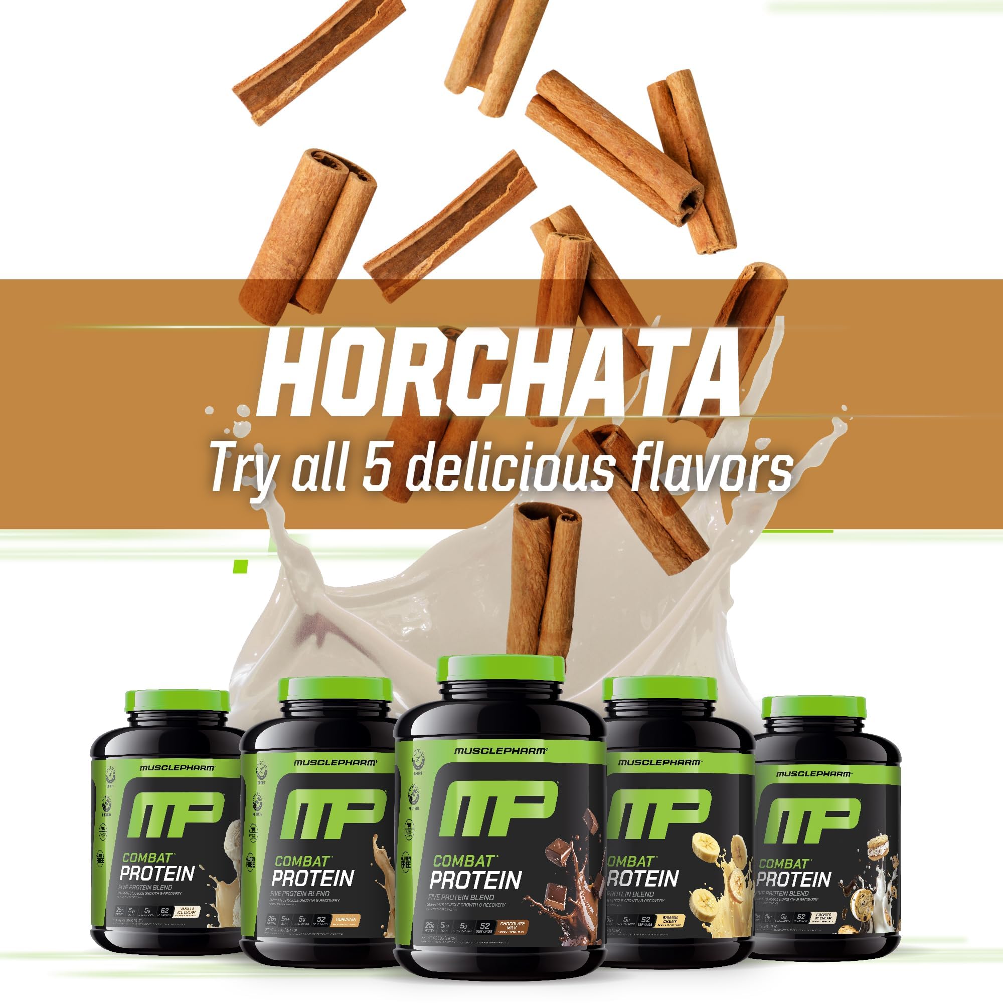 Close-up of Horchata powder highlighting flavor and mixability.