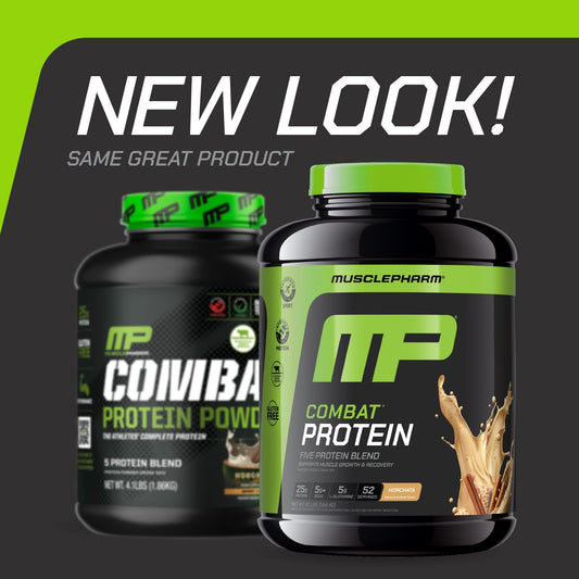 Pouring Horchata flavor shake from Combat Protein bottle after training.
