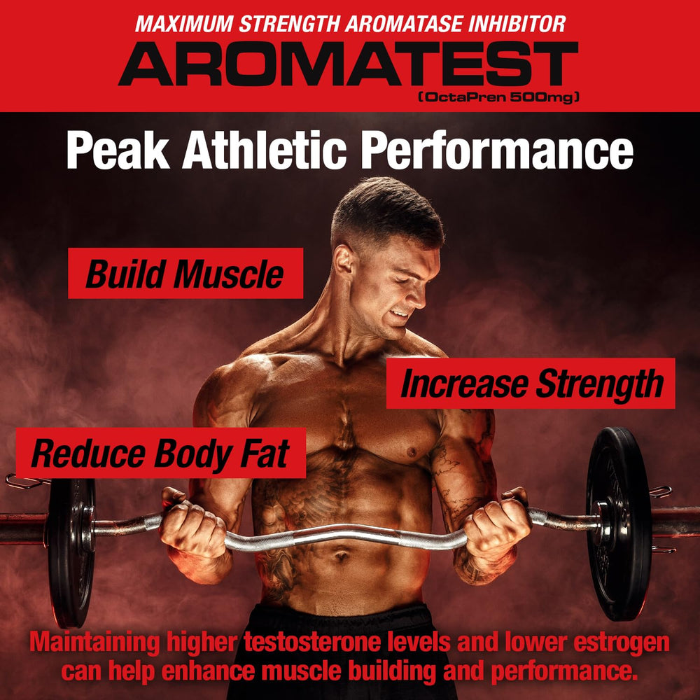 MuscleMeds AROMATEST XN ingredient closeup emphasizes bioavailability.