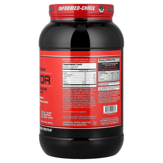 MuscleMeds Carnivor scoop with protein powder for easy post-workout fueling.