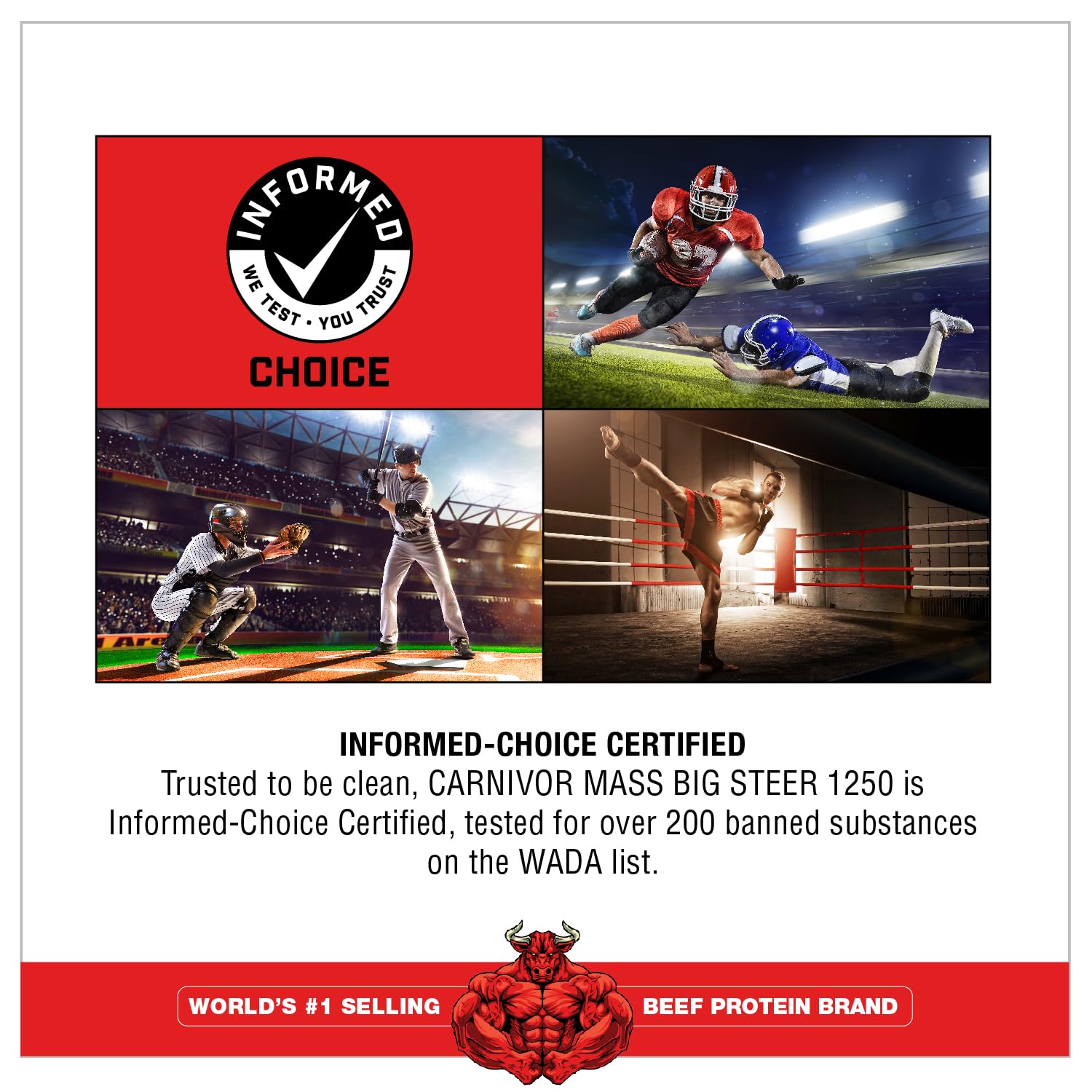 MuscleMeds Carnivor Mass ingredients panel hints at hydrolyzed beef protein.