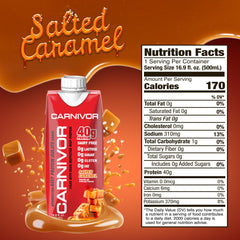 MuscleMeds Carnivor RTD being poured into glass shows convenient post-workout nutrition.
