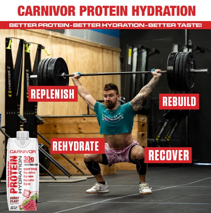 Nutrition panel highlights 30g protein and key electrolytes per bottle
