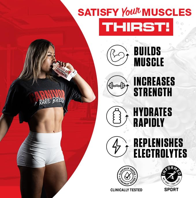 Six-pack Carnivor RTDD bottles demonstrates convenient ready-to-drink protein on the go