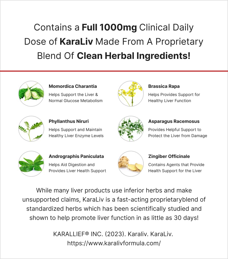 Liver Detox packaging box showing easy daily dosage for home use