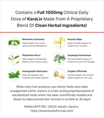 Liver Detox packaging box showing easy daily dosage for home use