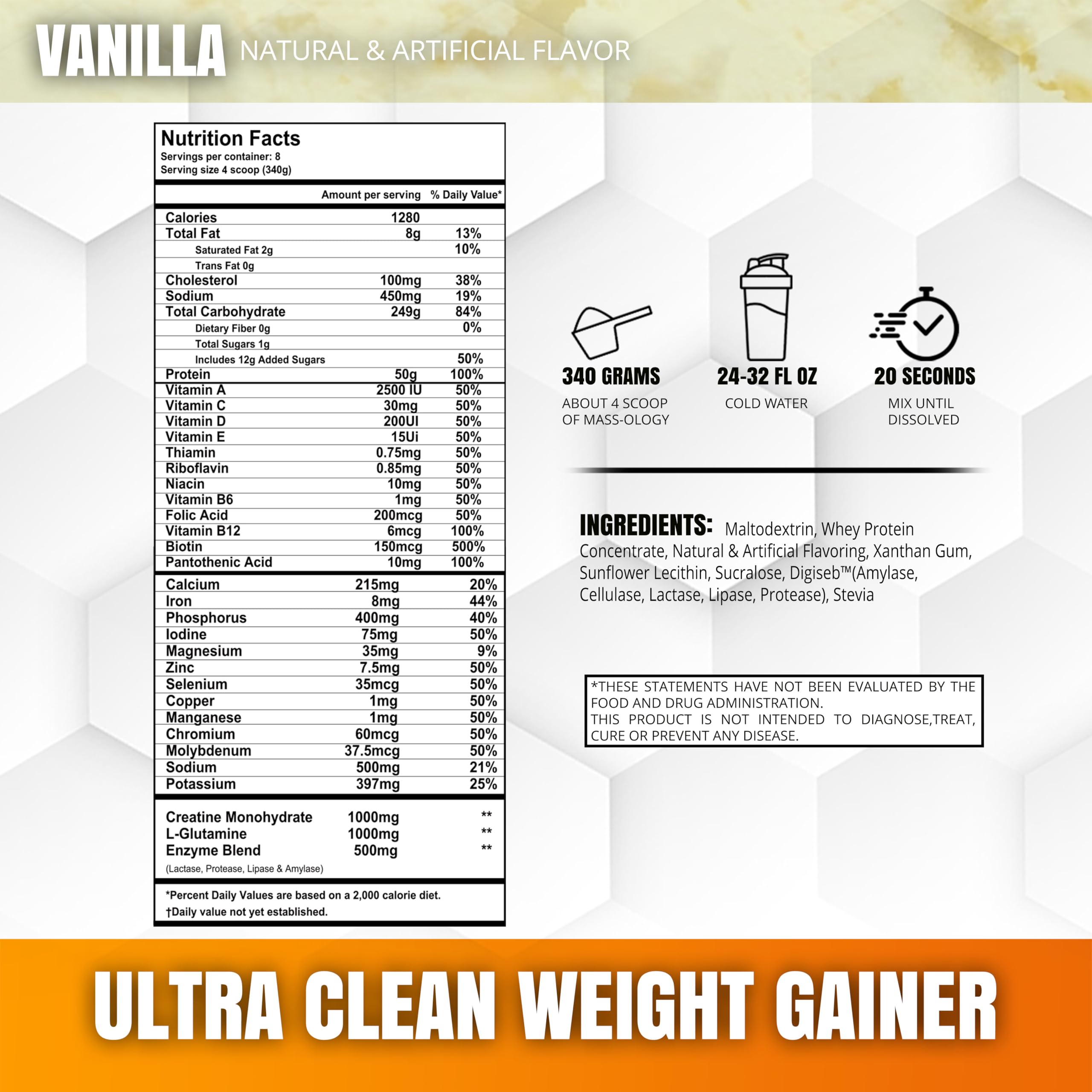 MUSCLEOLOGY MASS-OLOGY micellar casein bottle signaling slow digesting protein.