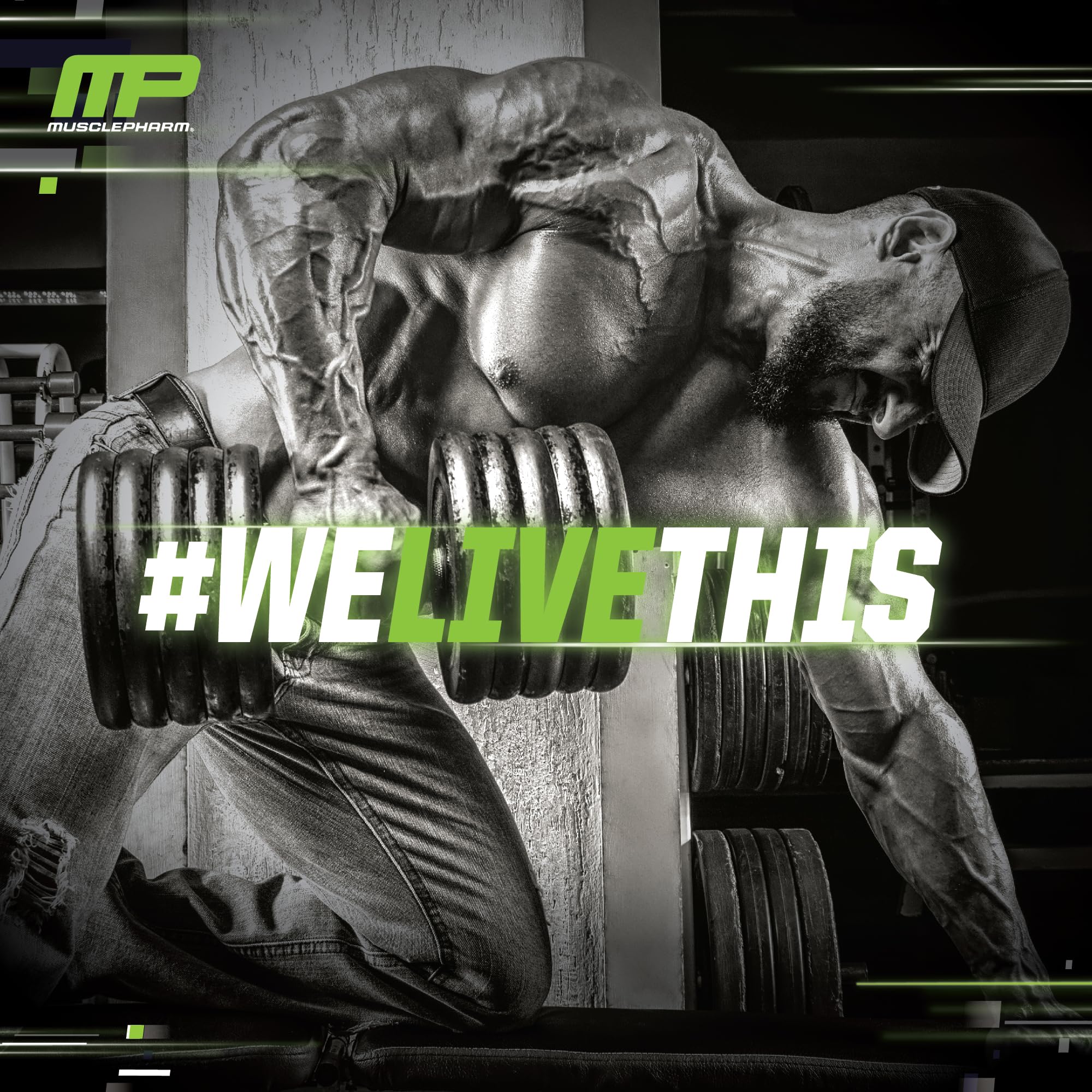 Finished Fruit Punch MusclePharm Assault shake in a glass after mixing.
