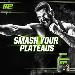 MusclePharm Combat 100% Whey Vanilla is gluten-free for sensitive diets.