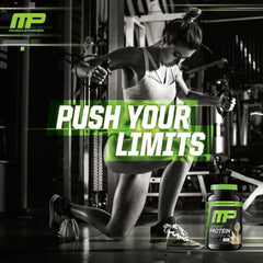 MusclePharm Combat gluten-free badge signals athlete-friendly formulation.