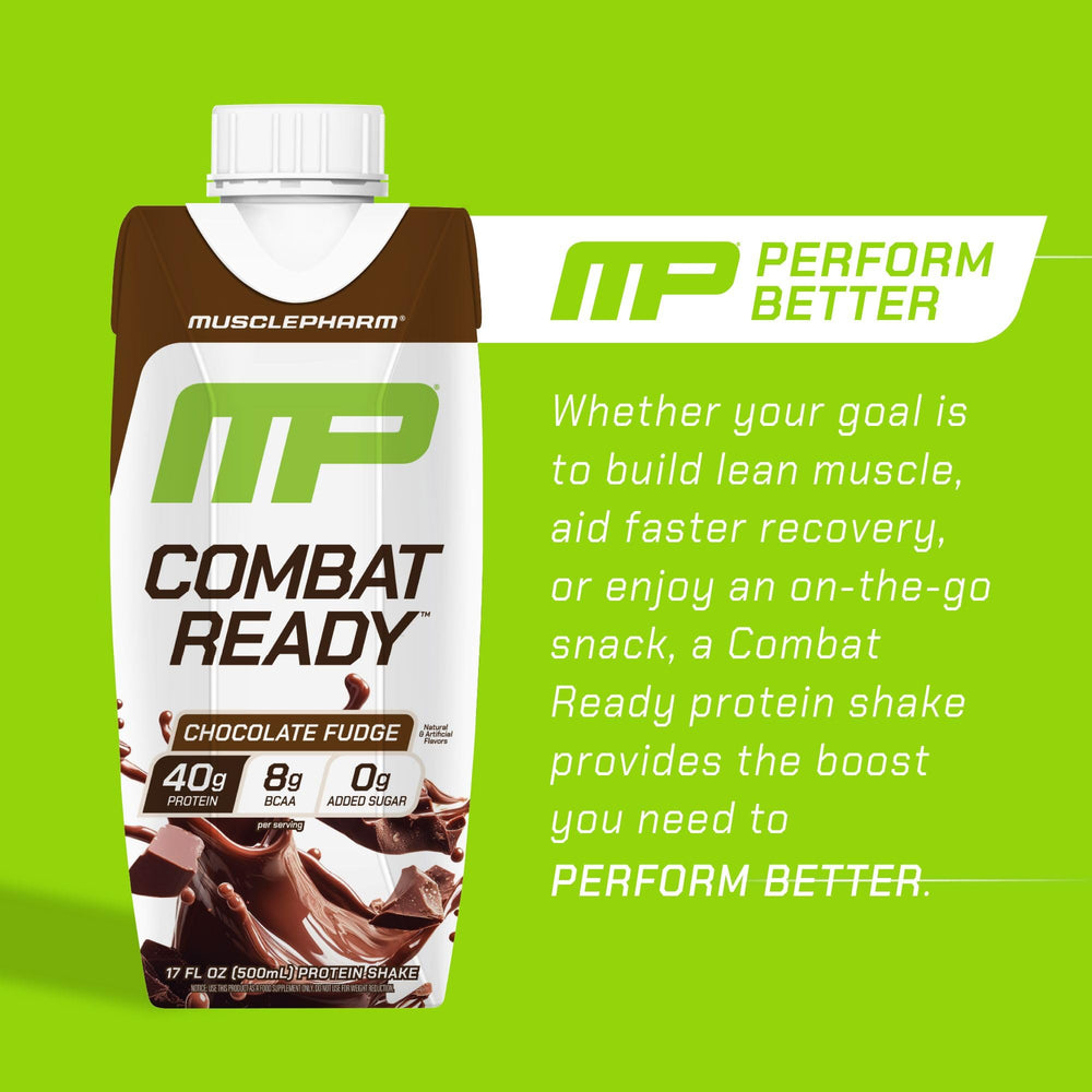 MusclePharm Combat Ready 8g BCAAs RTD bottle boosts amino acid support during workouts
