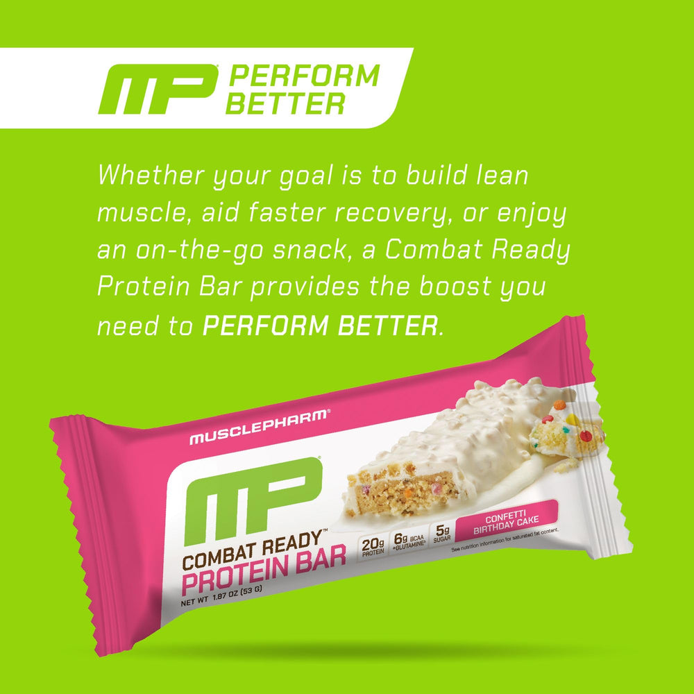 MusclePharm Combat Ready Bar chicory fiber detail emphasizing digestion support.
