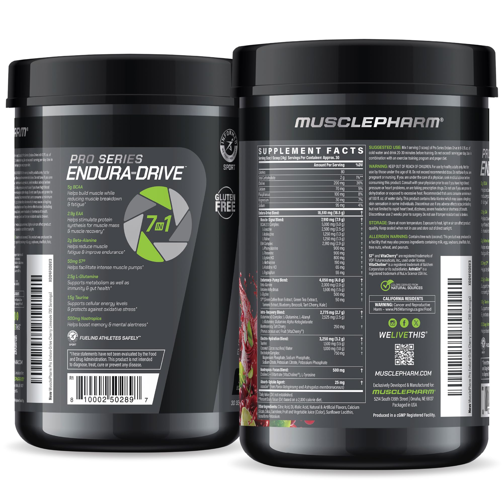Cherry Limeade flavor ready for pre-workout rituals.
