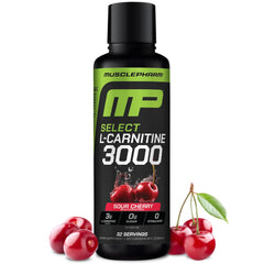 MusclePharm L-Carnitine 3000 bottle pour for clean energy during workouts