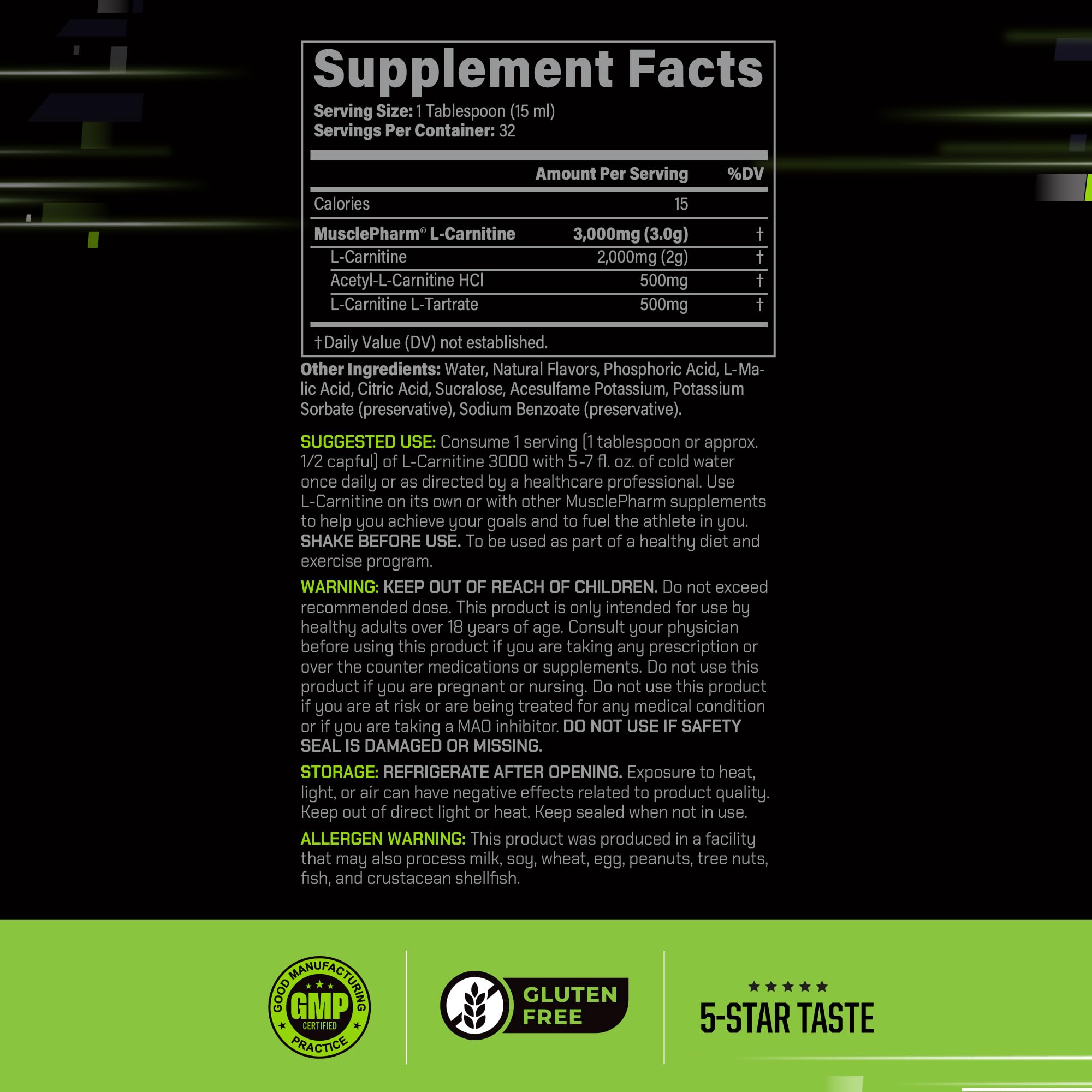 L-Carnitine 3000 being poured into water for a pre-workout mix.