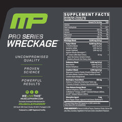 Wreckage scoop in a shaker ready for a quick pre-workout mix and focus