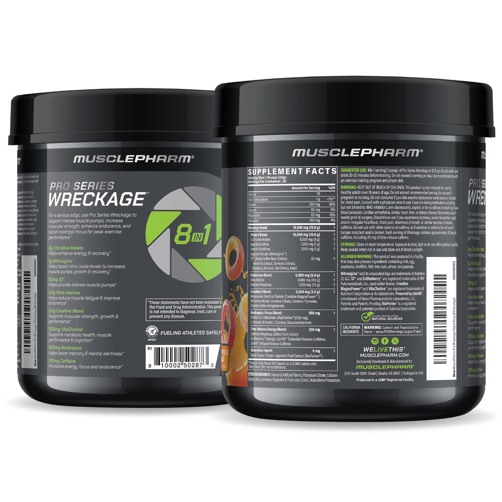 MusclePharm WRECKAGE serving spoon illustrating precise dosing.