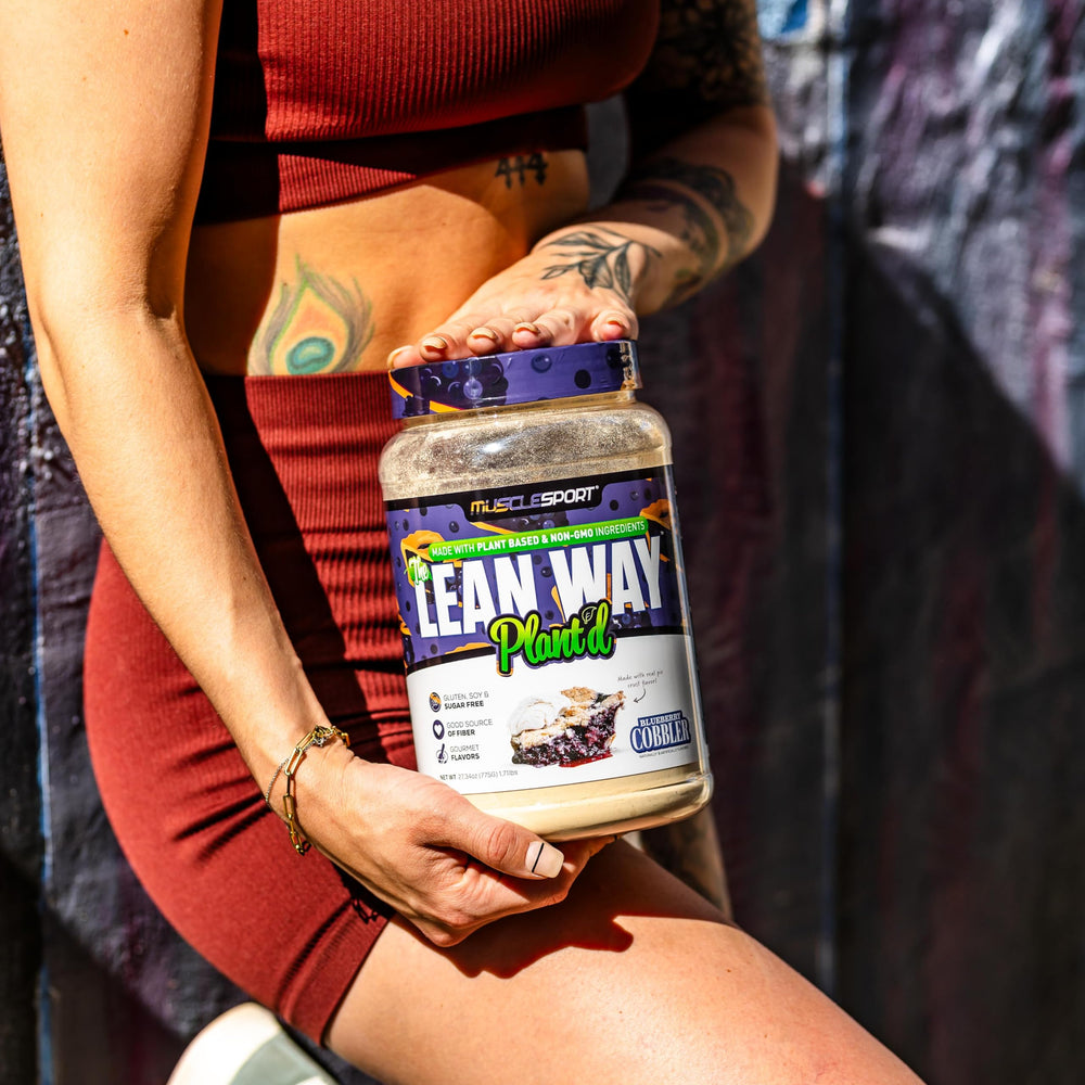 Musclesport Lean Way Plant Protein CLA and L-Carnitine aid fatty acid utilization.