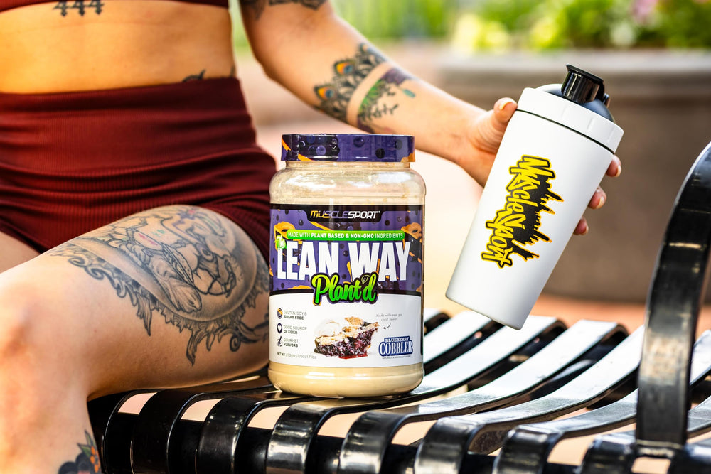 Musclesport Lean Way Plant Protein flavor options showcase premium Supp Chef flavors.
