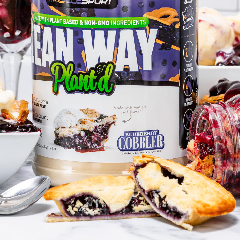 Musclesport Lean Way Plant Protein MCT and fiber boost improves shake texture and digestion.