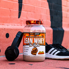 Musclesport Lean Whey Revolution 5lb tub ready for post-workout recovery.