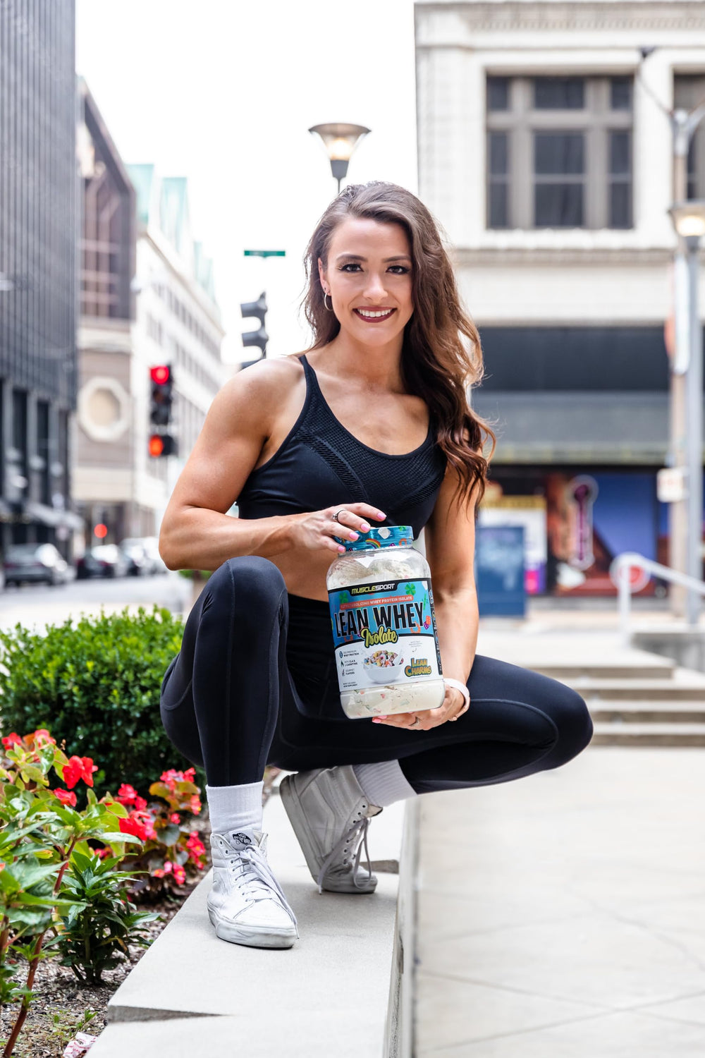 MuscleSport Lean Whey Revolution back-of-label explains amino acids and lean gains support.