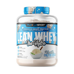 Musclesport Lean Whey Revolution measuring scoop for precise timing.