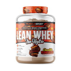 Musclesport Lean Whey Revolution nutrition panel emphasizes protein and amino acids.