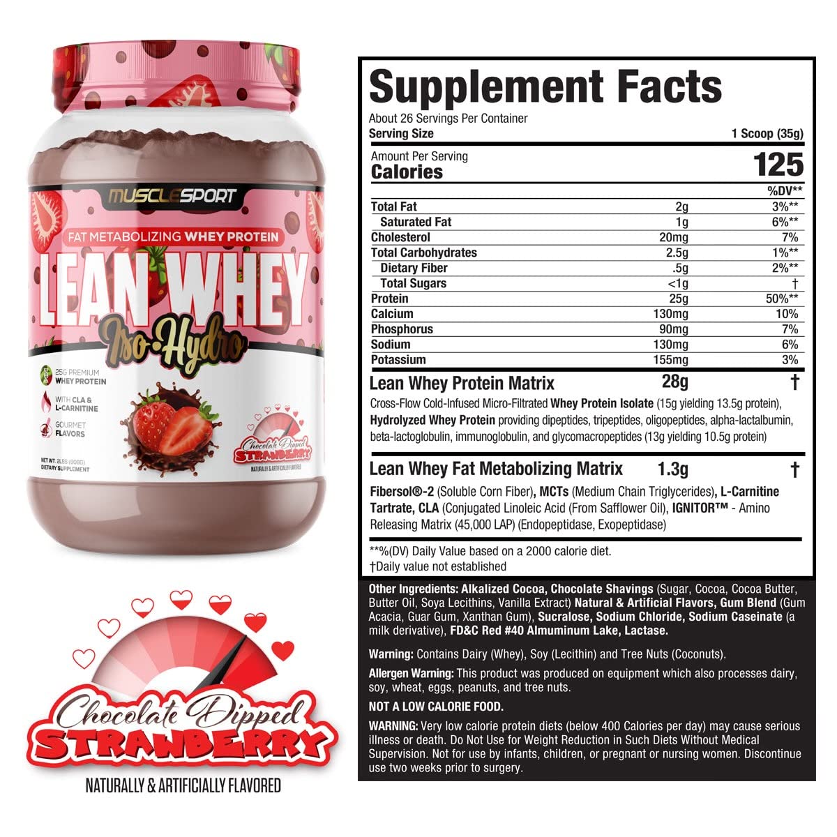 Musclesport Lean Whey Revolution scoop for post-workout use
