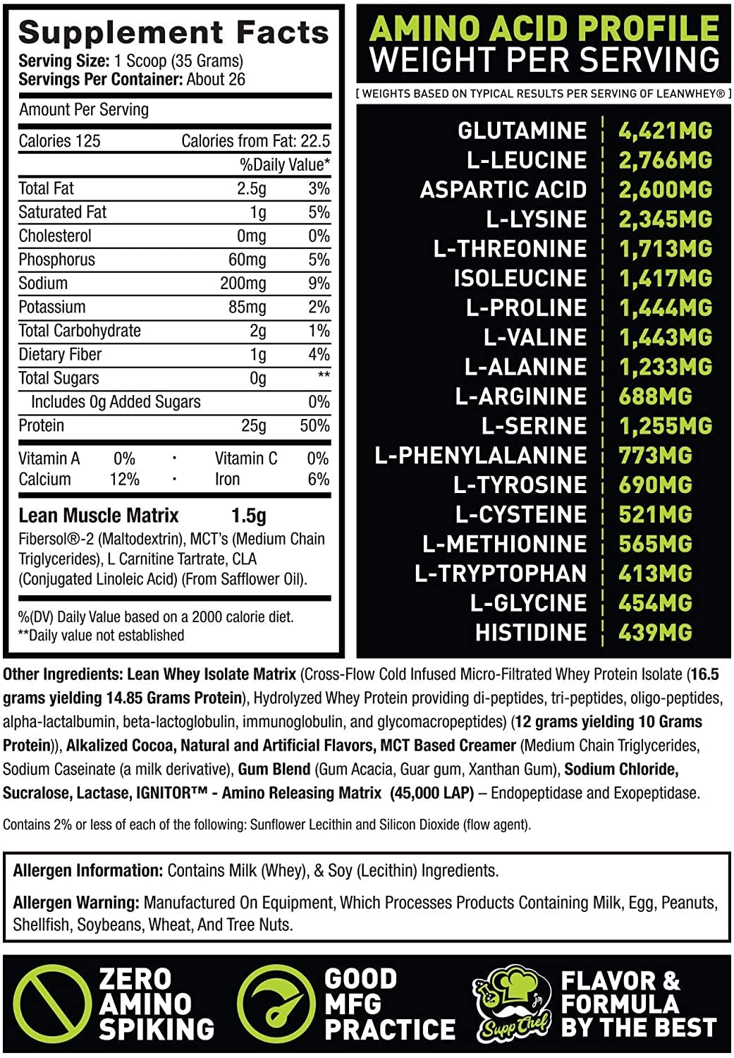 Musclesport Lean Whey Revolution scoop for quick servings.