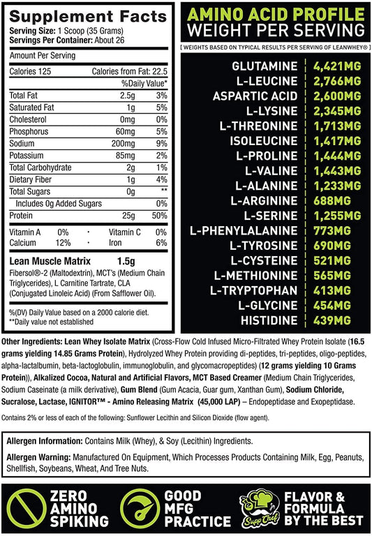 Musclesport Lean Whey Revolution scoop for quick servings.