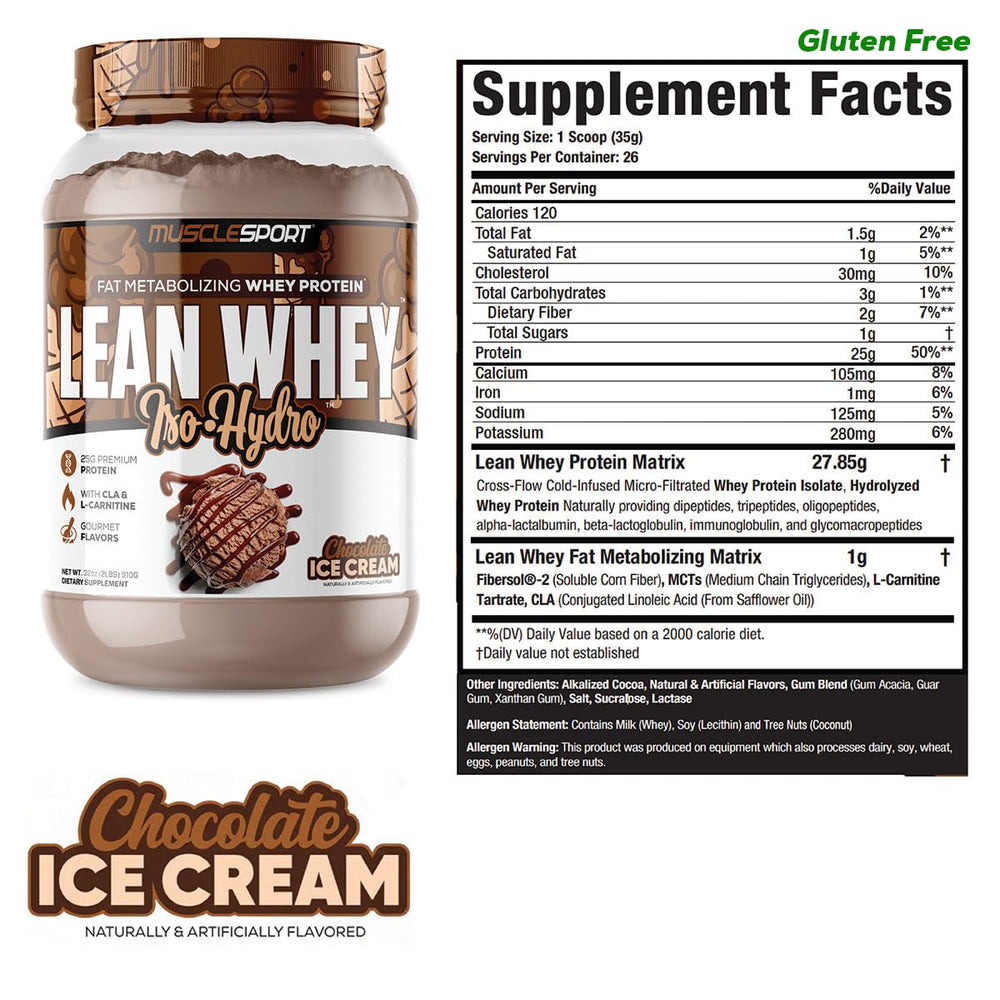 Musclesport Lean Whey Revolution shake bottle ready for quick post-workout recovery