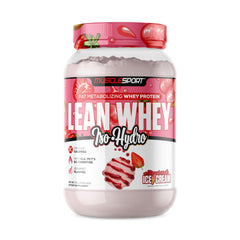 Musclesport Lean Whey Revolution tub showcases high-purity whey isolate for lean gains.