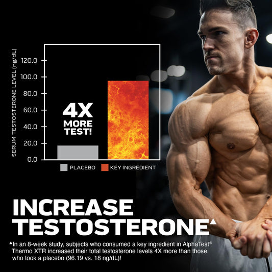 Close-up of AlphaTest Thermo XTR capsules, compact for workout support