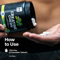 MuscleTech Creatine Chews in gym bag ready for sessions