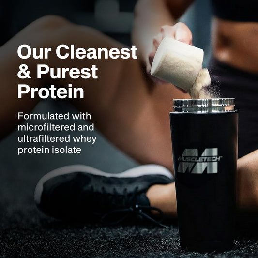 MuscleTech IsoWhey Vanilla scoop for quick post-workout fueling